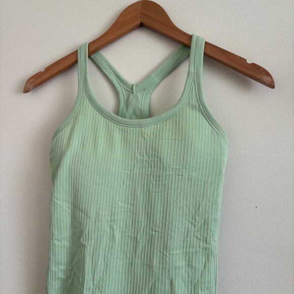 Lululemon Athletic Ebb To Street Racerback Tank Top Opal Green Women’s Size 4 - Picture 3 of 7